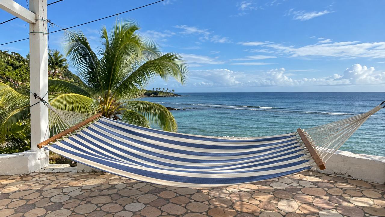 Hamaca con vista al mar Caribe